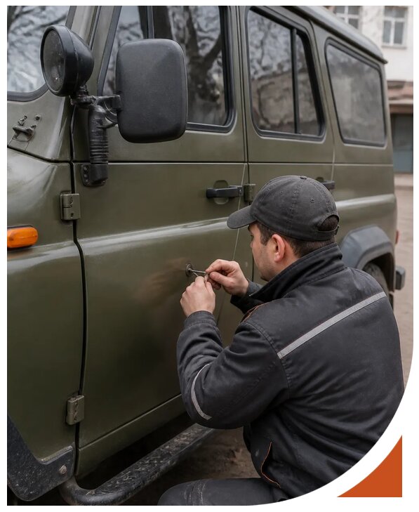 Профессиональное вскрытие автомобиля УАЗ без повреждений в Саратове